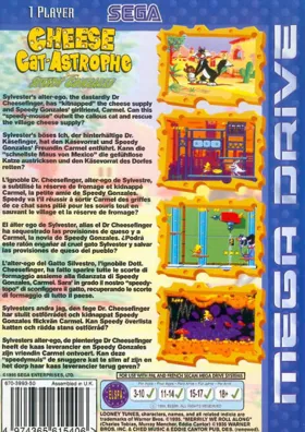 Cheese Cat-Astrophe Starring Speedy Gonzales (Europe) box cover back